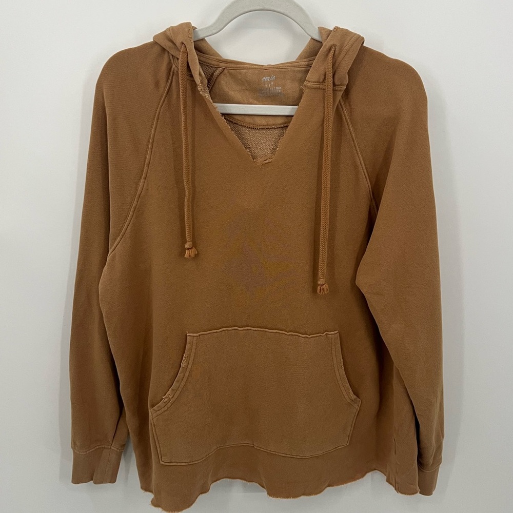 Aerie brown oversized hooded sweatshirt